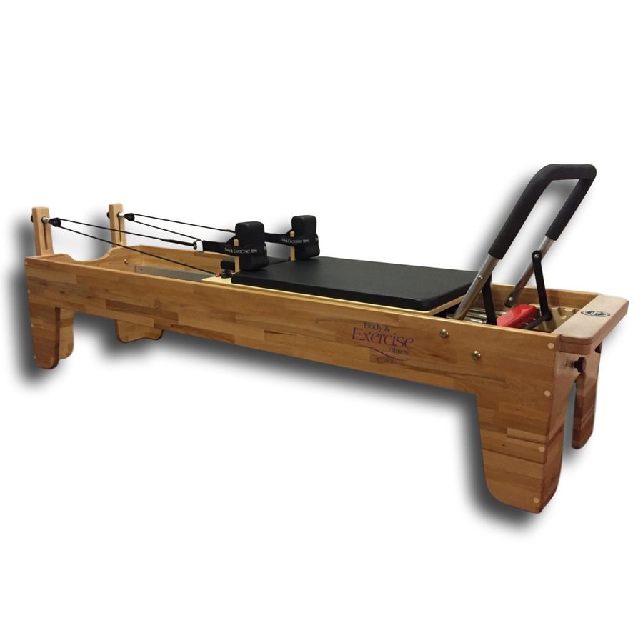 Houten Klinische Pilates Reformer voor fysiotherapie & rehabilitatie - Beukenhout - Body & Exercise Pilates P003