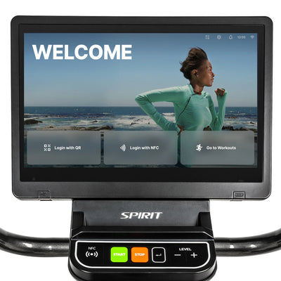 Spirit Fitness CU1000ENT Phantom – Professionelles Heimtrainer mit Touchscreen-Entertainment-Bildschirm