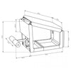 NOHRD TriaTrainer Cherry - Banc de musculation réglable multifonctionnel - Bois de cerisier