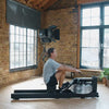 WaterRower All Black Roeitrainer - Gebeitst eikenhout (zwart)