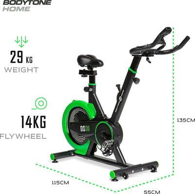 Vélo d'intérieur / vélo de spinning Bodytone DS06 - 1 mois gratuit CycleMasters®