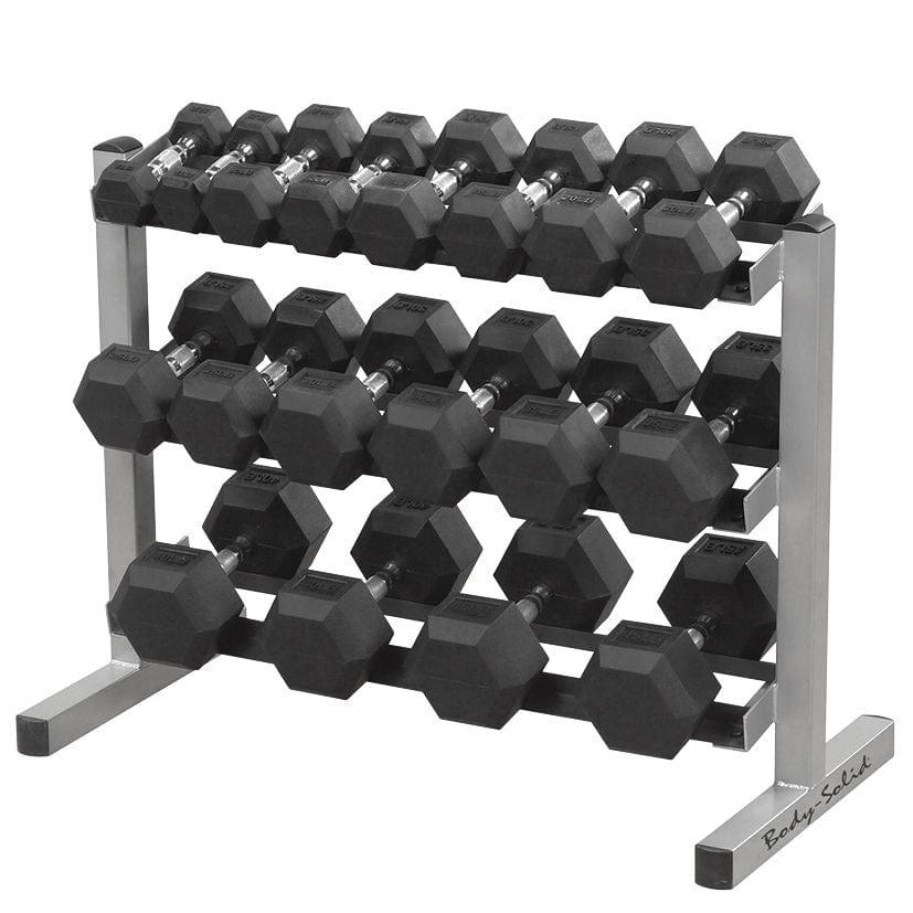 Body-Solid 3 Laags Dumbbell Opslagrek GDR363 Opslagsystemen voor dumbbells & kettlebells