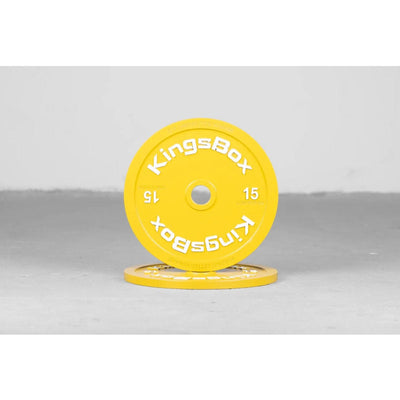 KingsBox Powerlifting Calibrated Steel Plates - 5 KG / 10 KG / 15 KG / 20 KG / 25 KG Steel plates 2 x 15 kg