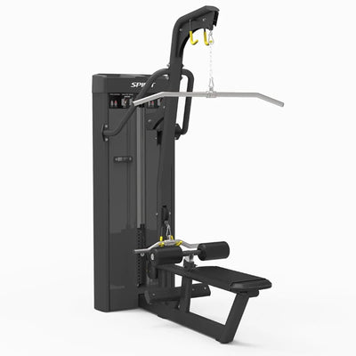 Dual Pulldown / Seated Row Machine - Steekgewichten - Spirit Fitness SP-4332