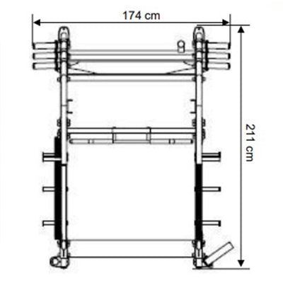 Power Rack - Chargé par plaques - Steelflex NOPR (Neo Olympic Power Rack)