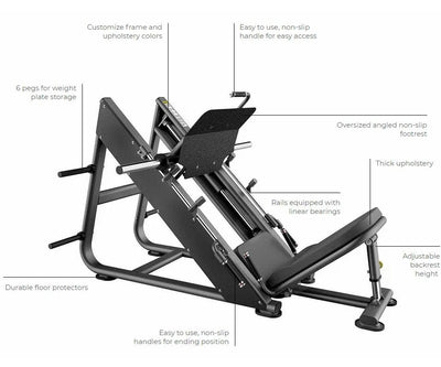 Leg Press Machine - Plate Loaded - Evolve Fitness PR-116 Leg press