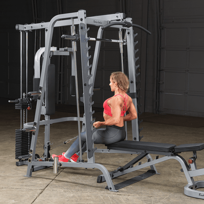 Smith Machine - Body-Solid GS348FB Full Option - Plate Loaded/Steekgewichten Smith machine