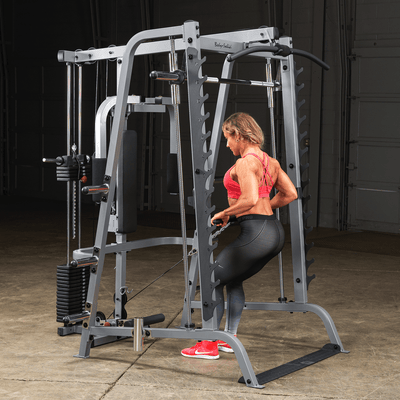 Smith Machine - Body-Solid GS348FB Full Option - Plate Loaded/Steekgewichten Smith machine