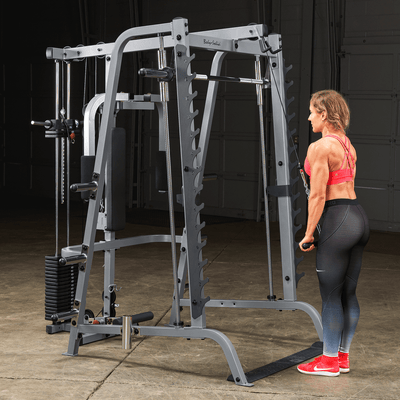 Smith Machine - Body-Solid GS348FB Full Option - Plate Loaded/Steekgewichten Smith machine